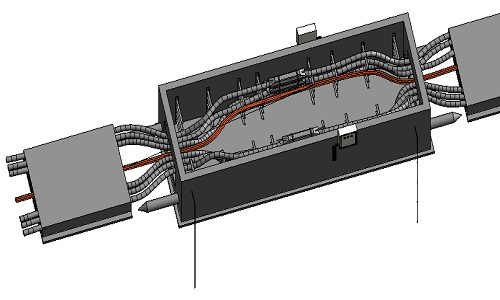Revit二次开发服务案例 - 顺驰科技智能机电项目，功能包括自动布置工井、智能布置组合排管、附属设施等